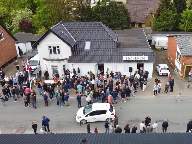 Høkeren til åbningsdagen.